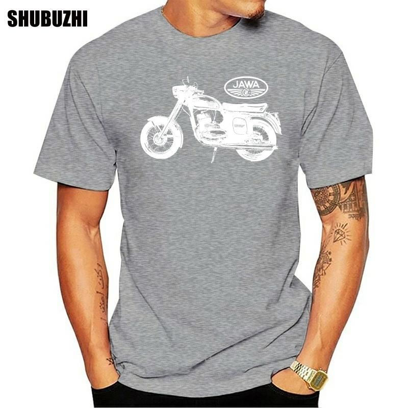 Foršs Jawa motocikla T-krekls 1950 1950 Cilindrs 350 Motocikls Unisex T-krekls kokvilnas T-krekls vīriešiem vasaras modes T-krekls eiro izmērs