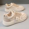 Academy style retro lace-up little white shoes women's new platform running bread shoes versatile sports shoes