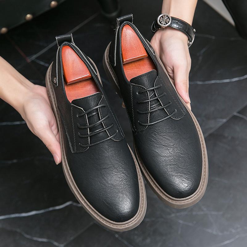 British Style Male Oxford Shoes Classic Leather Men's Sneakers Casual Business Shoes for Men New Comfort Formal Dress Footwear