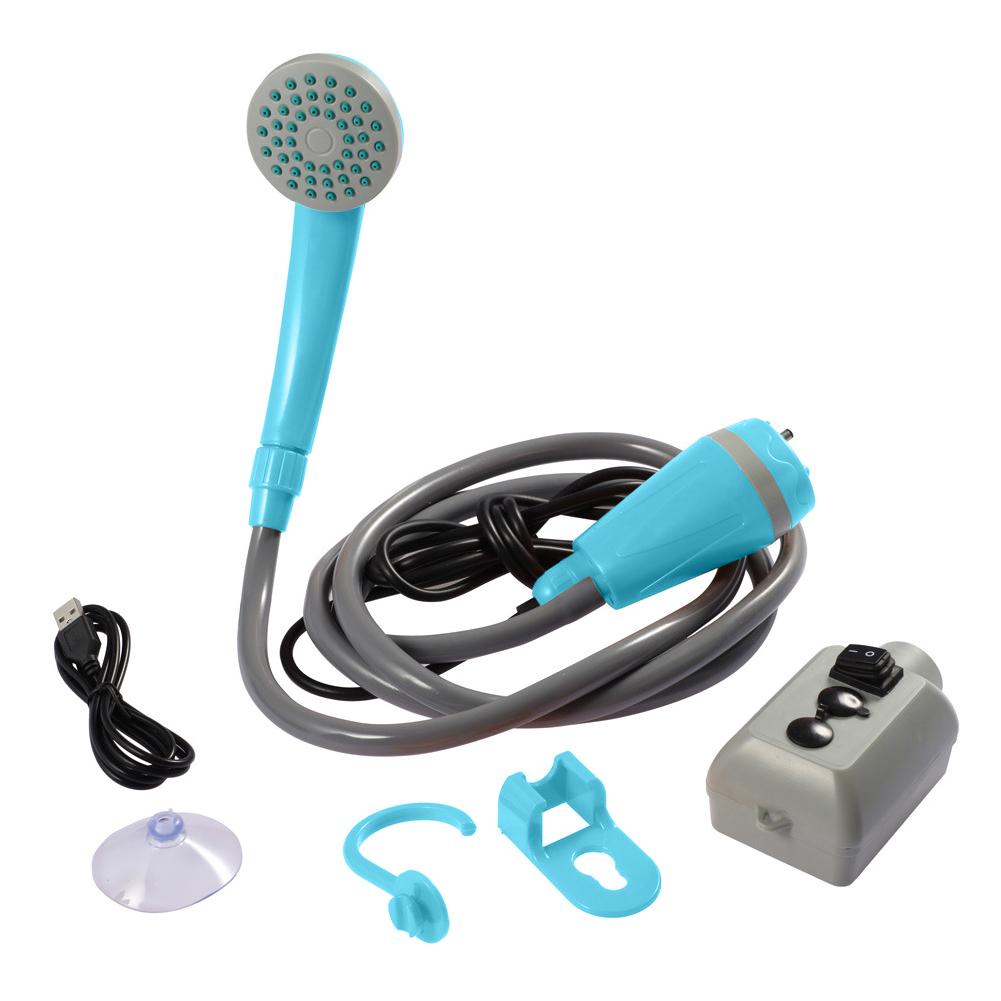 Portable Shower for Camping Rechargeable Camping Shower Pump Electric Portable Camping Shower for Camping Hiking Traveling