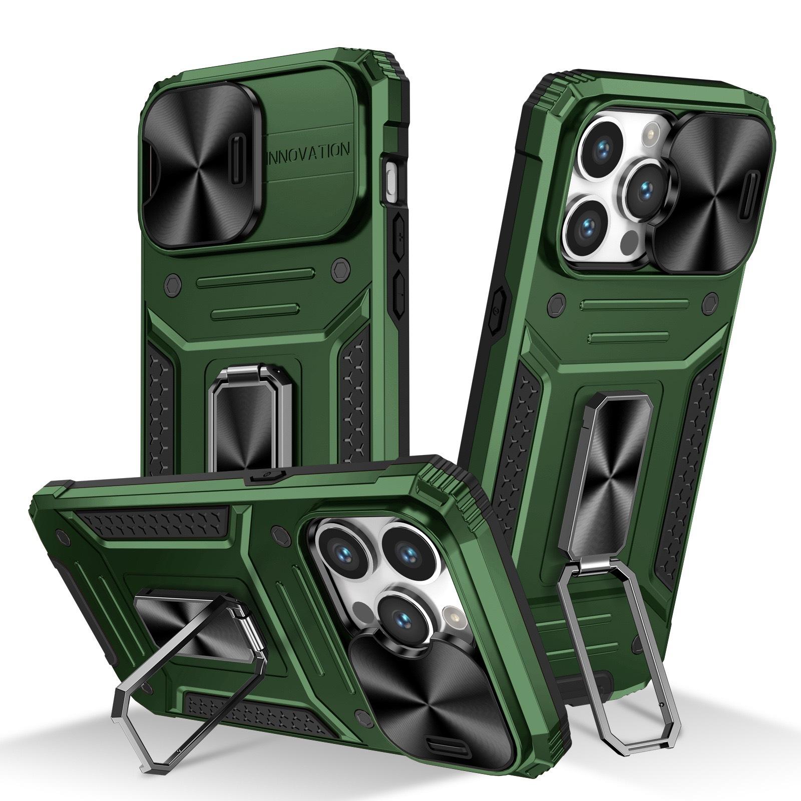 

Подходит для iPhone15Pro Phantom King Kong Противоударный чехол Apple 14/13 Магнитное кольцо Раздвижное окно Apple 15Plus