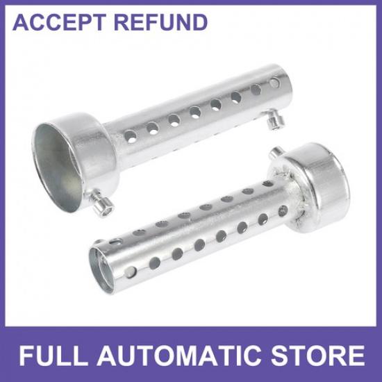 2pcs 45mm Universal Motorcycle Exhaust Silencer Exhaust ert Muffler Pipe