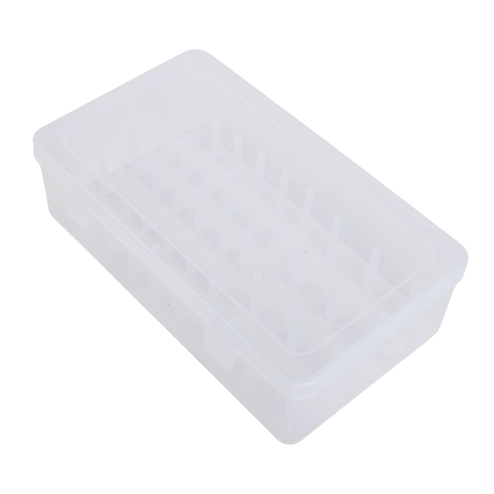 Clear Plastic Spool Art Compartment Convenient Transparent
