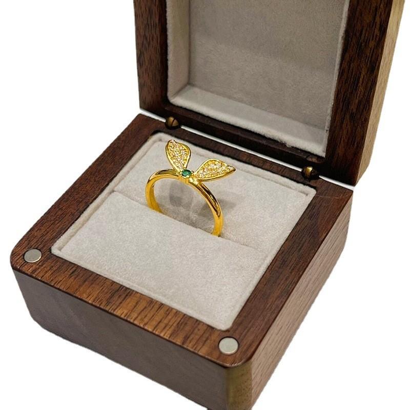 Cute And Chic Rabbit Ear Open Ring Ideal Gift For Rabbit Year Stylish Fashion Accessory