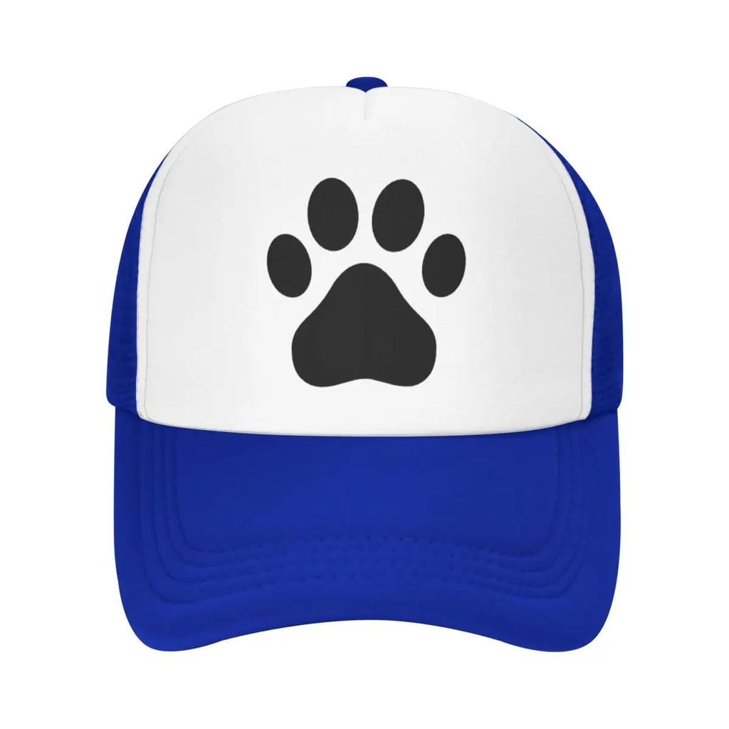 Custom Cool Dog Paw Pattern Baseball Cap Hip Hop Unisex Womens Adjustable Pet Lover Trucker Hat Summer Personalized Dad Hat