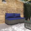 Day and Night - Day and Night 2-piece Garden Furniture Set and Gray Synthetic Rattan Cushions