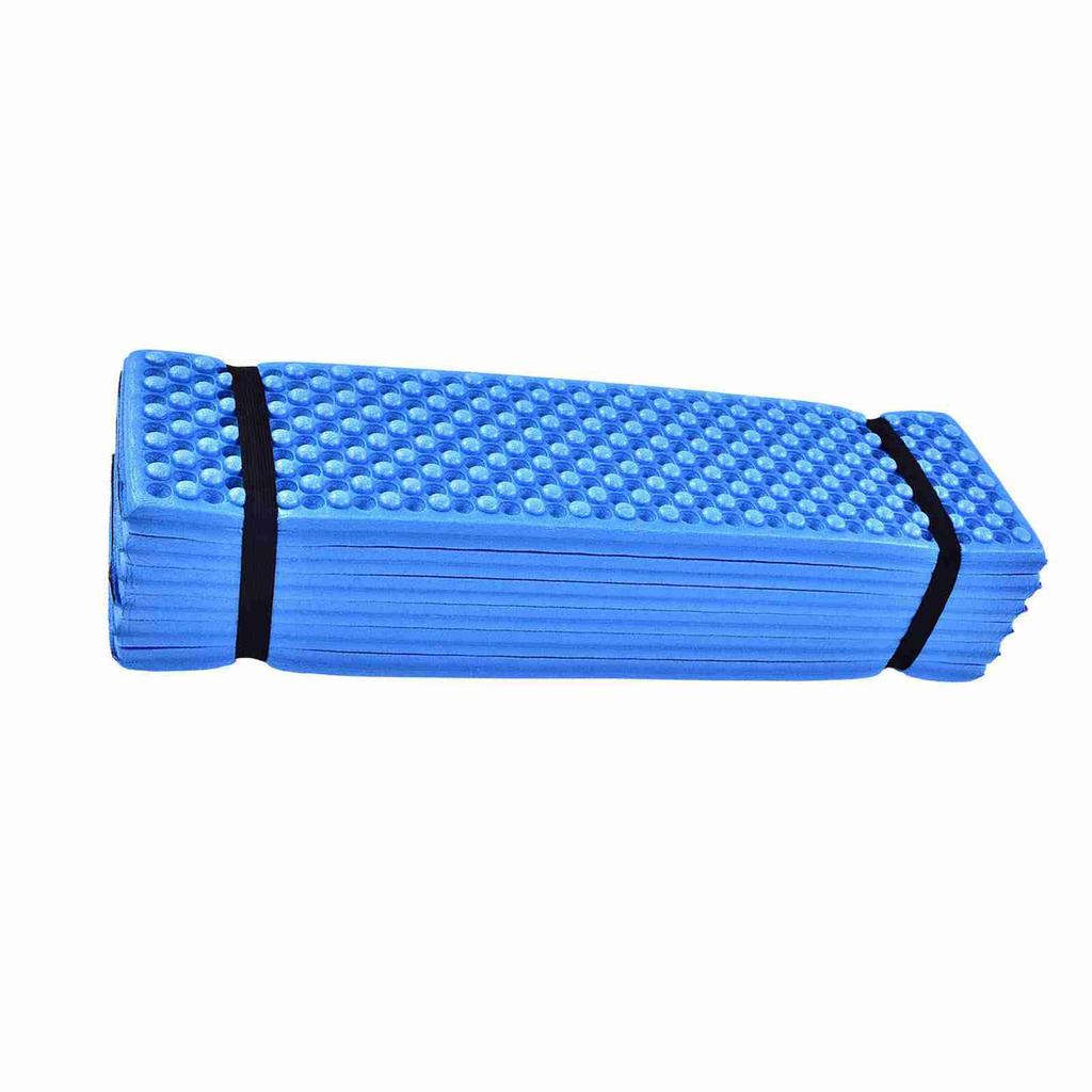 Outdoor Foam Camping Mat Folding Beach Tent Sleeping Pad Waterproof Mattress(Blue)