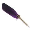 Quill Pen Zinc Alloy High Smoothness Elegant Colors European Retro Style Feather Pen for Writing Drawing