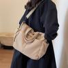 Women's Large-Capacity Corduroy Tote - Versatile Crossbody, Shoulder, Handbag for Commuting and Casual Use