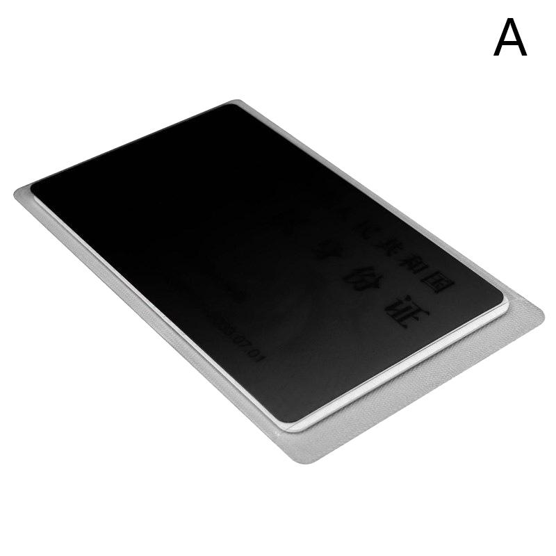 Praktische Persönliche Informationsschützer Mehrzweck Bankkarte Ausweis Datenschutzhülle Langlebiges PVC Anti-Peeping Karte H