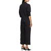 Levis Solid Color Pocket Button Long Sleeve Loose Jumpsuit Women jumpsuits Black A59300007