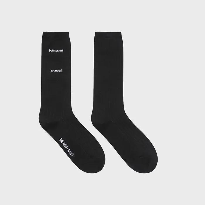 Misekiseoul classic socks BLACK