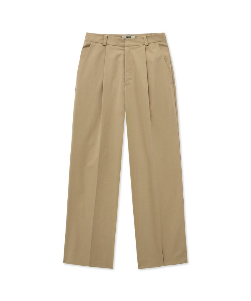 THE SATURDAY EVENING POST Button Tab Trousers_Beige