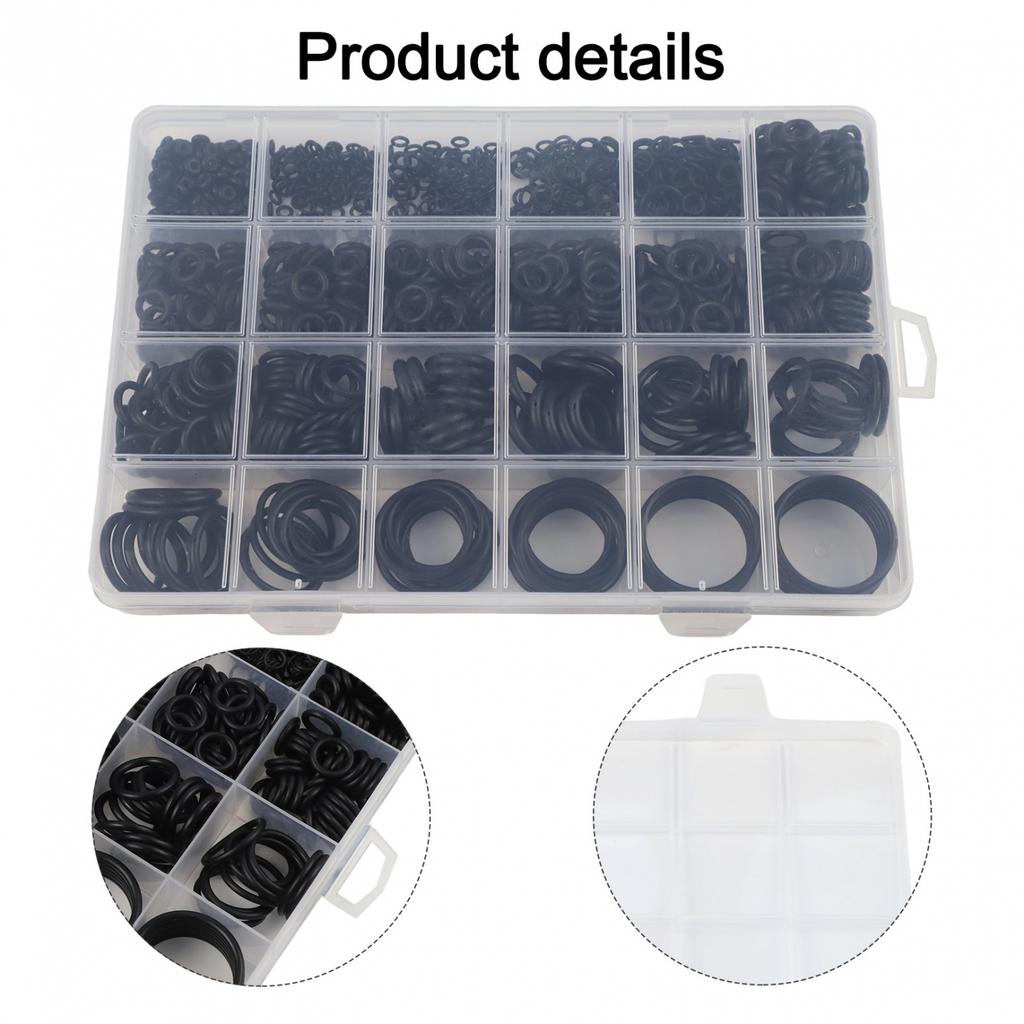 Nitrile Rubber O-ring Kit Sealing Gasket Easy Storage Box