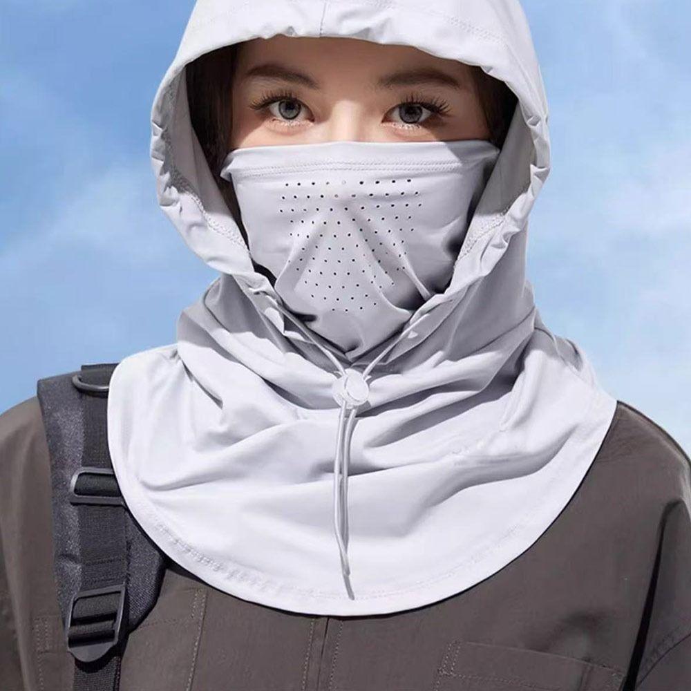 Unisex Anti-UV Ice Silk Sun Hat Breathable with Shawl Sunshade Cap Adjustable Quick Drying Sunscreen Hat Outdoor Sports