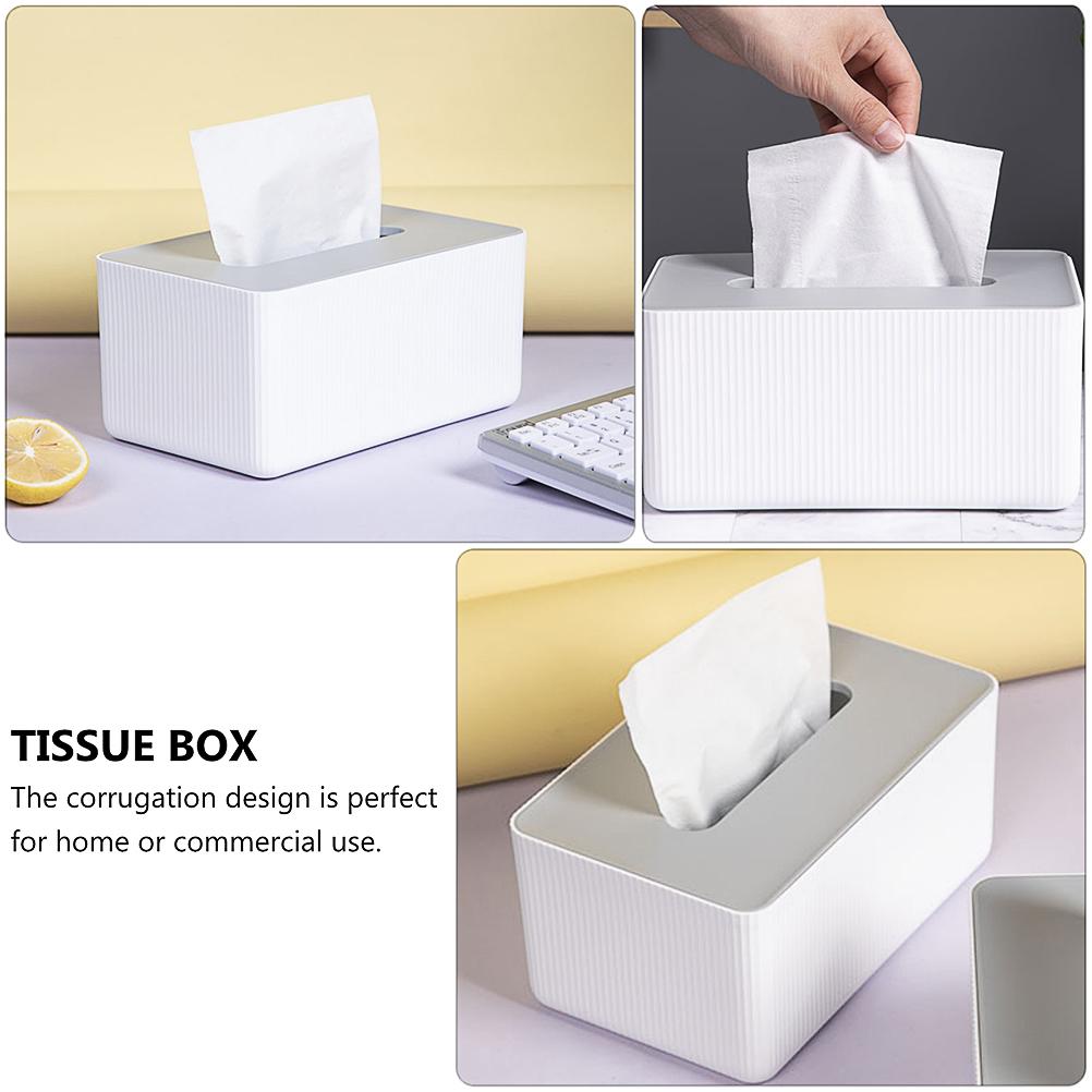 Creative Drawable Lid Tissue Box Lightweight Home Napkin Container Tissue Case For Storage Ganizer Pp Material Black Bins Holder