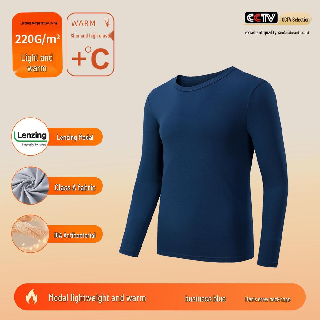 Class A Lenzing Modal 80-Count Warm Base Layer Set: Men's & Women's Autumn Heat-Generating Skinwear