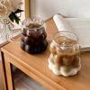 Glazen Kopjes Koude Iced Koffie Mok Transparante Drinkglazen Koffiemok Schattige Glazen Kopjes Bureauaccessoire Esthetisch Cocktailglas