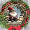 Adorable Gnome Wooden Christmas Sign, Warm Winter Christmas Ornament for Front Door Wall Hanging Decor, Ideal Christmas Gift