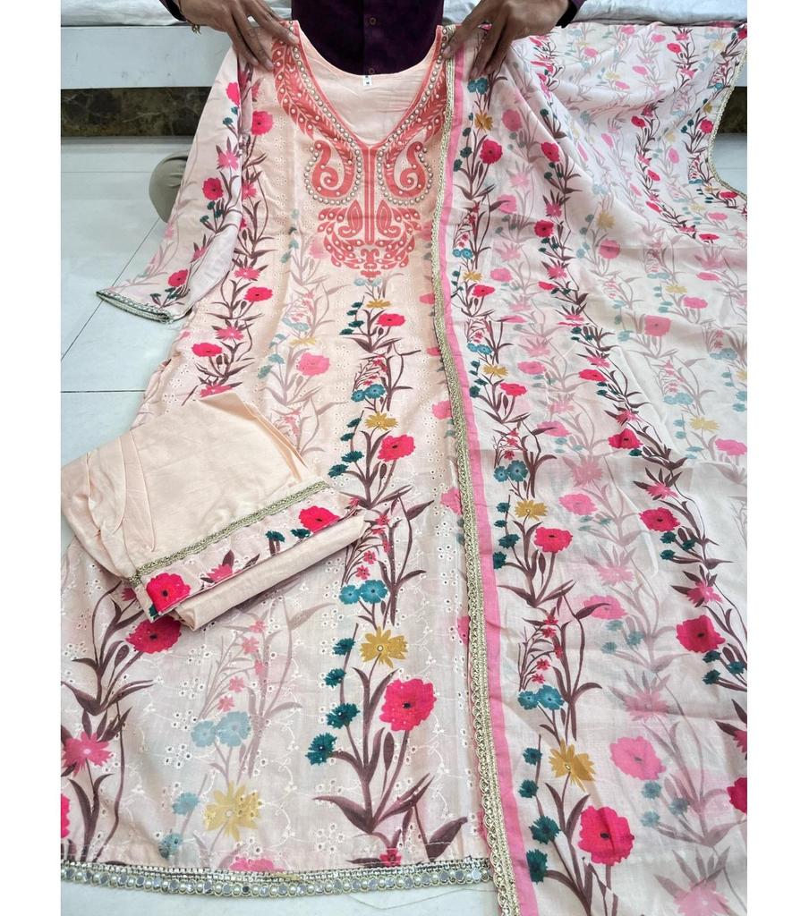 Indian Designer Party Wear Salwar Kameez Kurti Pant Dupatta Set Women Bollywood Top Tunic