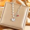 Exquisite 18K Gold-Plated Titanium Steel Necklace - Women's Clavicle Chain Jewelry, Fade-Resistant