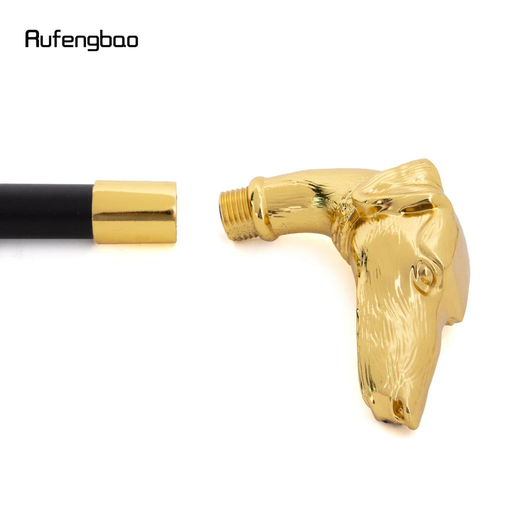 Cane Golden Dachshund Testa di Dachshund Bastone da Passeggio Moda Decorativo Bastone da Passeggio Manico Cosplay Elegante Bastone Pastorale 93cm
