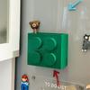 Building Blocks Refrigerator Magnetic Absorption Box Plastic Wrap & Straws Holder Fridge Side Storage Organizer Home Decor