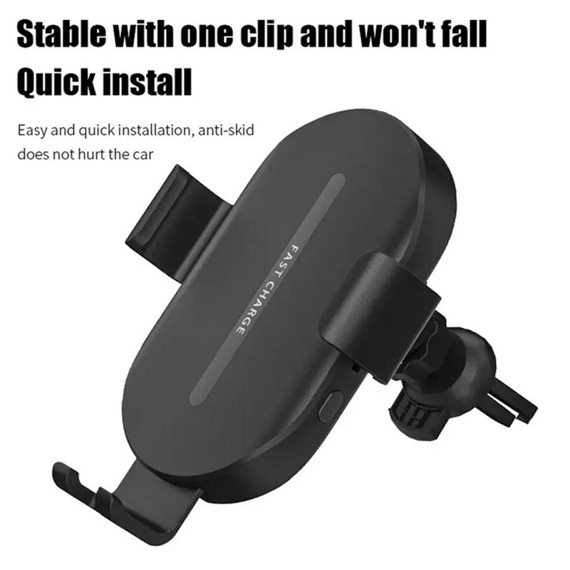 20W Wireless Car Charger Air Vent Mount Auto-Clamping Phone Holder Fast Charging