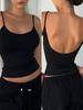 Cami Top Phumee Backless Cropped Solid Color A2249