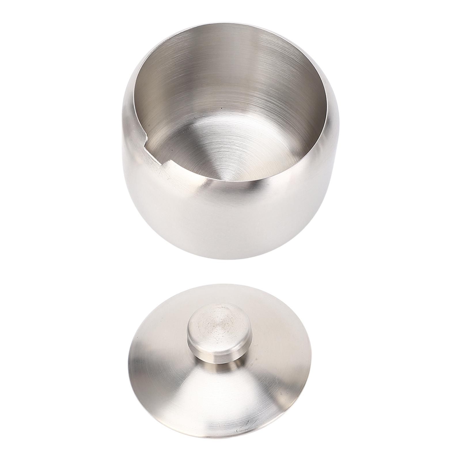 

Большая сахарница из нержавеющей стали банка для специй с крышкой для хранения соли конфет кофе можно мыть в посудомоечной машине серебряный