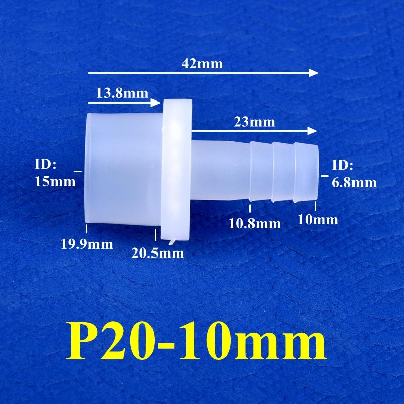 10 Stück/Los 9,5~25mm Flach auf 8~25mm Pagode Direktverbinder Aquarium Tank Anschlüsse Luftpumpe Schlauchverbinder Garten Tropfbewässerung Rohranschlüsse