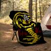 1 Stück Fußballmannschaft (25) Themen-Decke - Digitaldruck, Polyester, Gemütlich für alle Jahreszeiten, Perfekt für draußen, Camping und Reisen