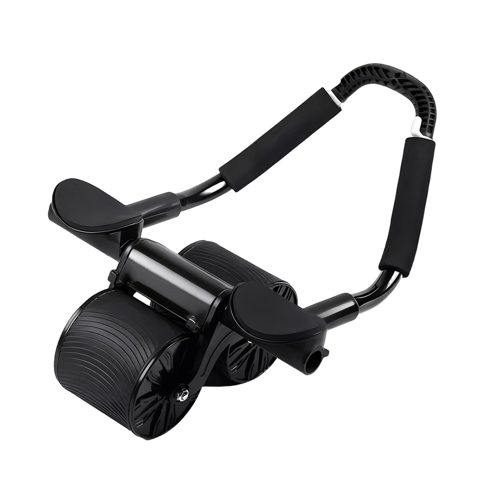 Quiet Ab Wheel, Abdominal Roller, Muscle Training Equipment, with Smartphone Stand, Auto-Return, Abdominal Training Equipment, Ab Roller for Men and W