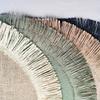 1pc Round Linen Placemats Table Mats Hand Woven Non-slip Heat Insulation Place Mats Tea Cup Pad Dining Table Decorations