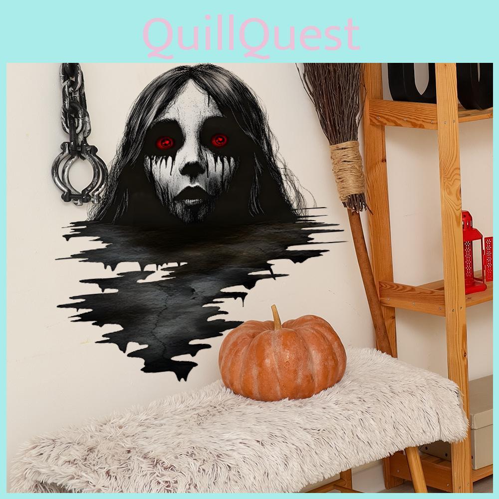 Thriller Female Halloween Ghost Bedroom Living Room Home Decoration Stickers