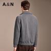 Antonio Men's Wool Blend Knit Zipper Jacket