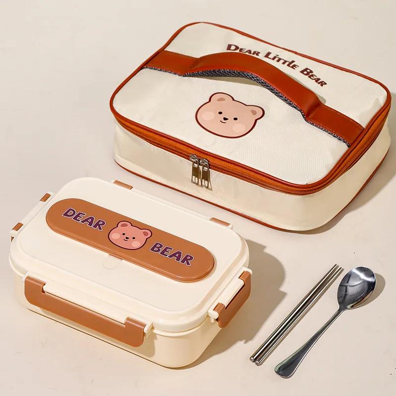 Panda Bento Box for Kids Double Layered Thickening Sealed Compartmentalized Lunch Box Easy To Clean Food Preservation Containers