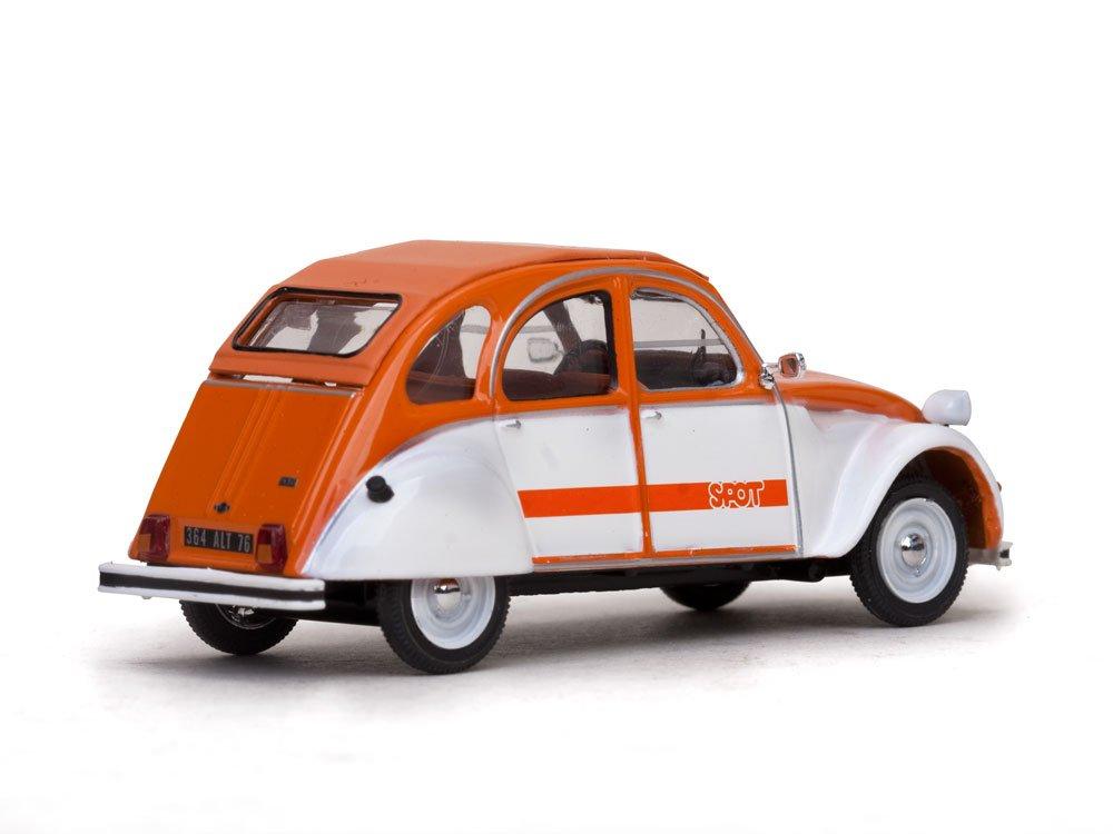 Citroen 2 CV4 Dark Model Vitesse Spot, Orange/White, 1976, Car, Ready-made, 143