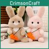 Entzückendes sitzendes Karotten-Hase Plüschtier Niedliche Hasenpuppe für Mädchen Weihnachtsgeschenk