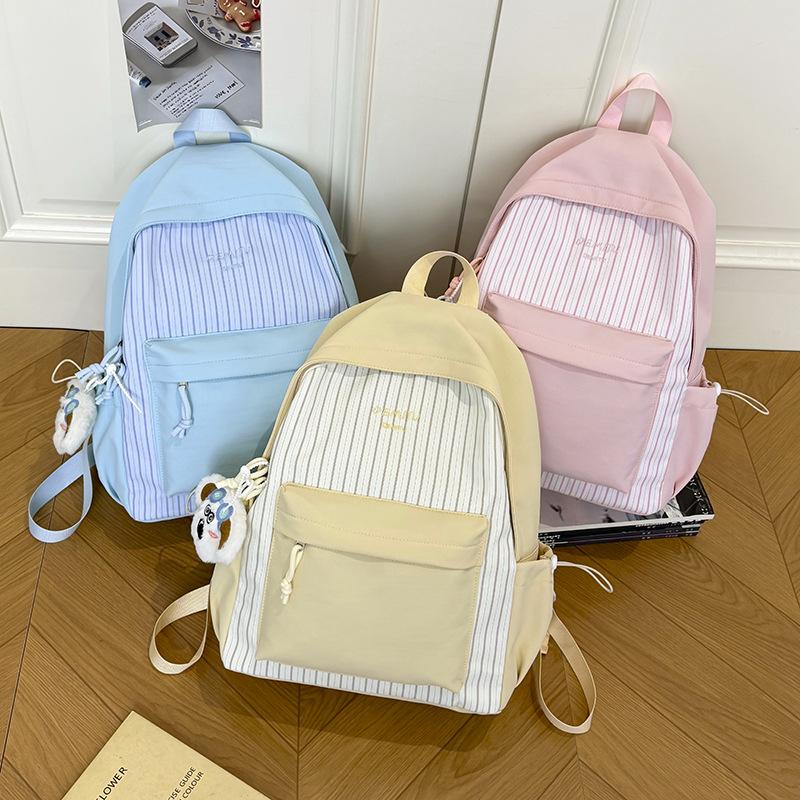 Schoolbag milk exhaling vitality feeling color matching cute primary school schoolbag female high-value class junior high school student literary 