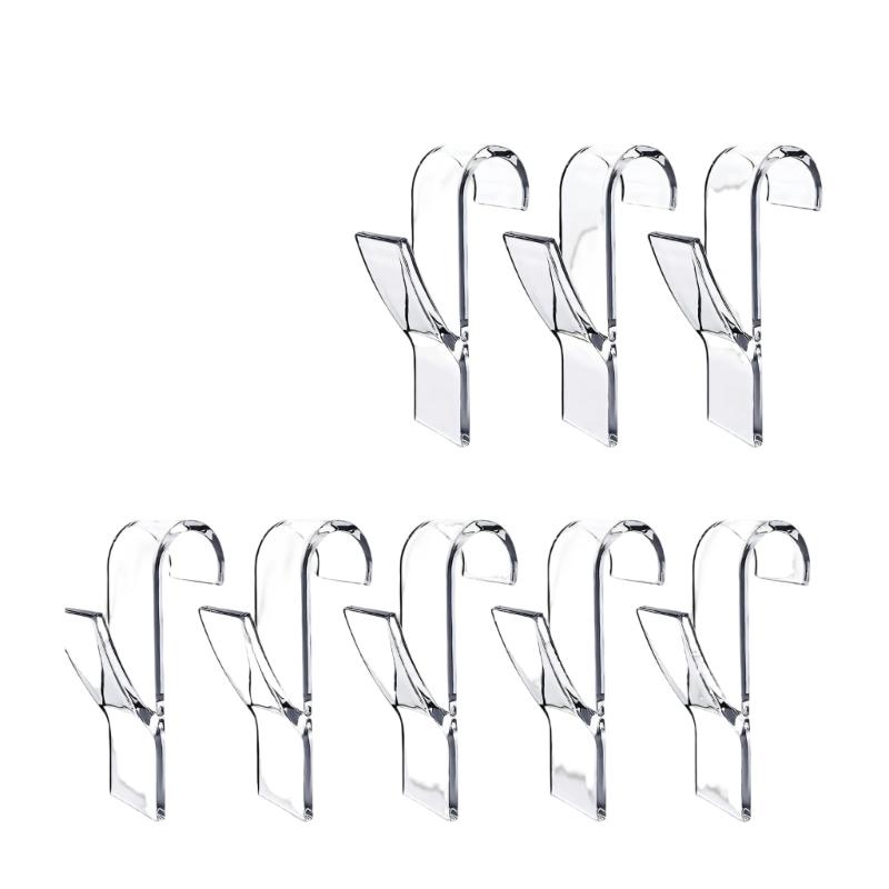 

8Pcs Crystals Shower Holders Durable Plastic Wall Mounted For Hanging Towels And Robes Water Resistant Designs 1