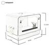Bird Bath Box For Cage Detachable Bathtub Shower Box Parrot Acrylic Clear Transparent Hanging Bath Box for Bird Supplies