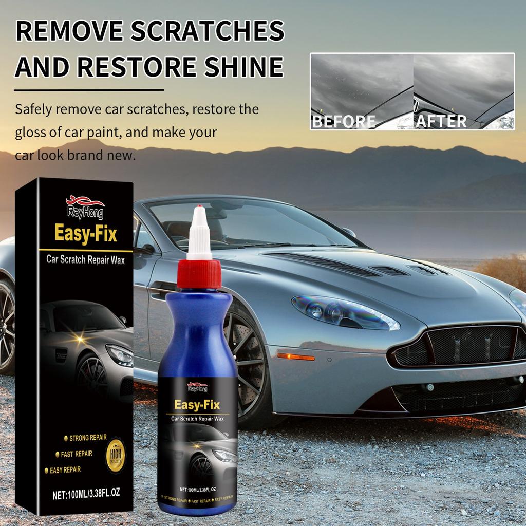 Car Scratch Recovery, Car Paint Scratch, Car Scratch Sponge Set, Suitable For All Vehicle Paint 100ML