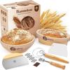 Natural Rattan Bread Proofing Baskets Set - Round & Oval Fermentation Tools