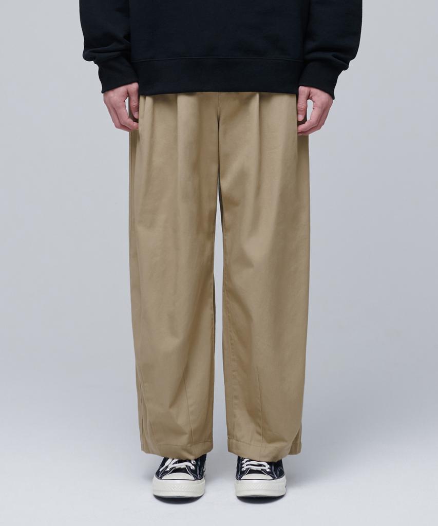 Musinsa Standard Cotton Wide Balloon Pants [Beige]