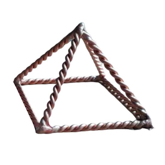 Metal Wire Energy Pyramid Decoration Cube of Power 188 MHz Tensor Style Pyramid Promotes Health Enhances Fields Space Purifying Healing Pyramid