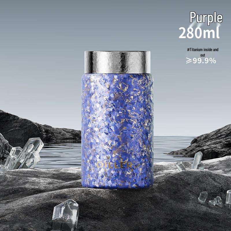 Dileber Pure Titanium Insulated Tea Infuser Bottle