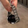Kompatybilny metalowy pasek do zegarka z diamentami dla Apple iWatch S10, Huawei GT345 i Xiaomi 89Pro Redmi