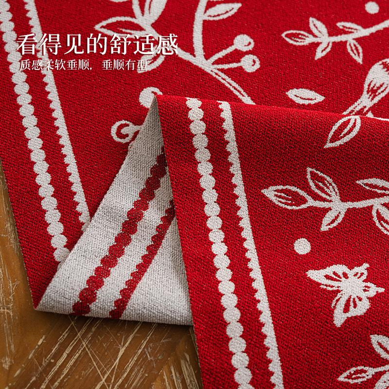 New Year'S Table Flag, Year Of The Snake, Festive Atmosphere, Coffee Table Long Flag Cloth, Spring Festival Chinese New Year Fabric Decoration Table