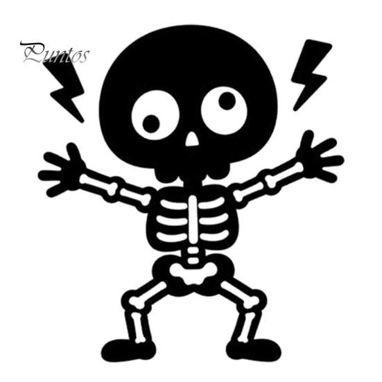 Living Room Switch Decal Electric Shock Skeleton Sticker, Cartoon Wall Decoration Sticker Self Adhesive Light for Bedroom